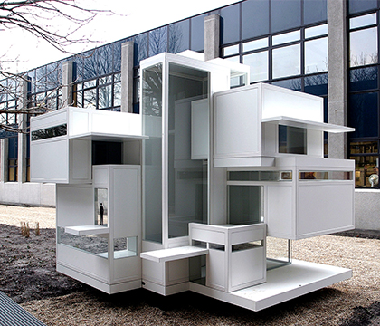 Maison d&rsquo;Artiste prototype ten toon gesteld in Amsterdam