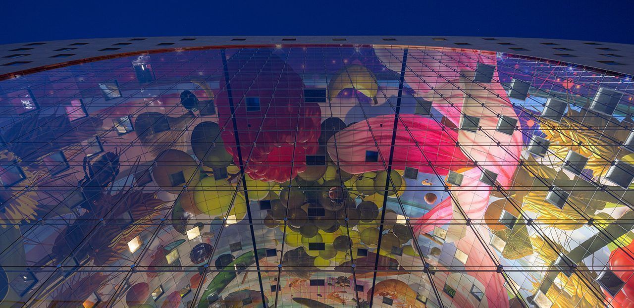 Kabelnetgevels Markthal Rotterdam