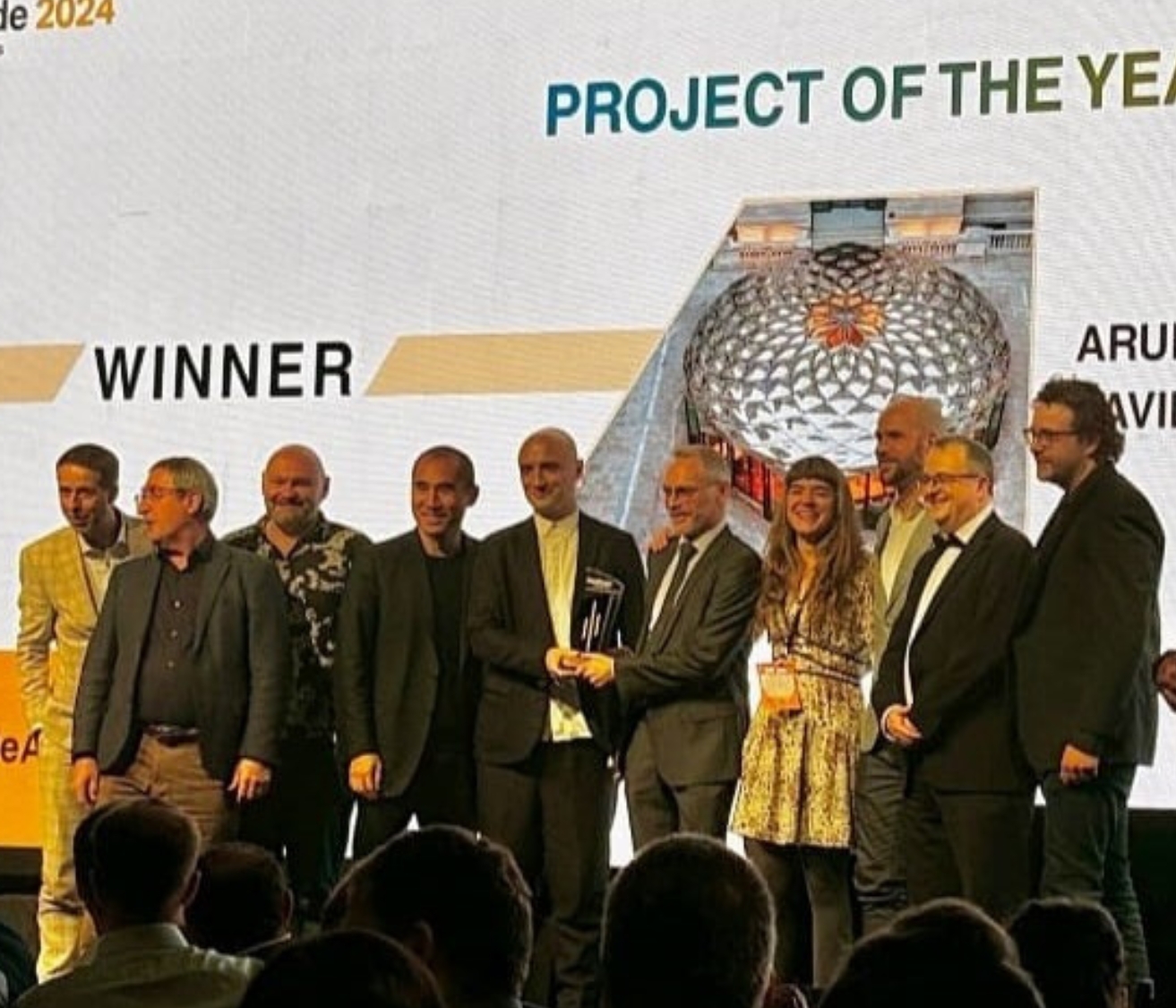 The OWO Courtyard pavilion receives SFE Fa&ccedil;ade 2024 Design and Engineering Awards