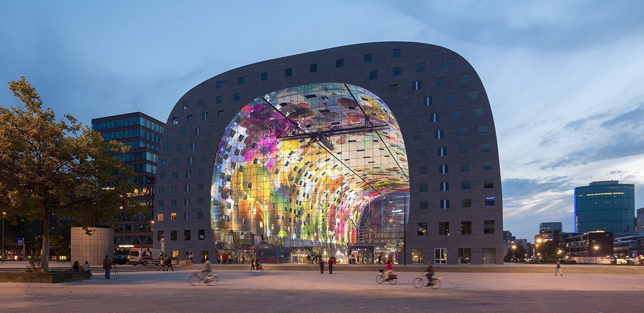 Cablenet facades Market Hall Rotterdam