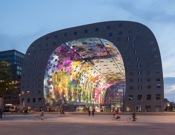 Cablenet facades Market Hall Rotterdam